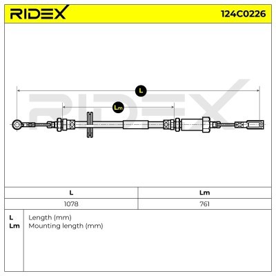 Linka Hamulca Ręcznego RIDEX 124C0226 124C0226 - foto 6