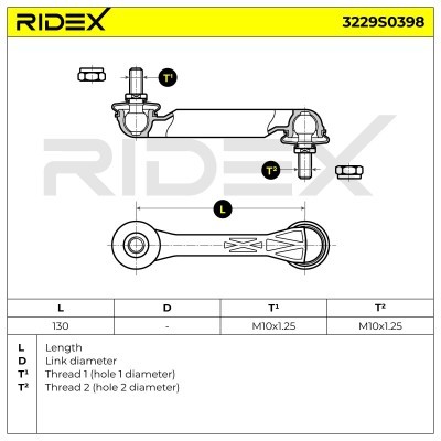 Łącznik Stabilizatora RIDEX 3229S0398 3229S0398 - foto 5