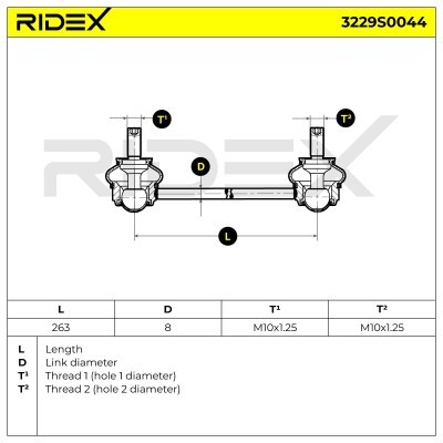 Łącznik Stabilizatora RIDEX 3229S0044 3229S0044 - foto 6
