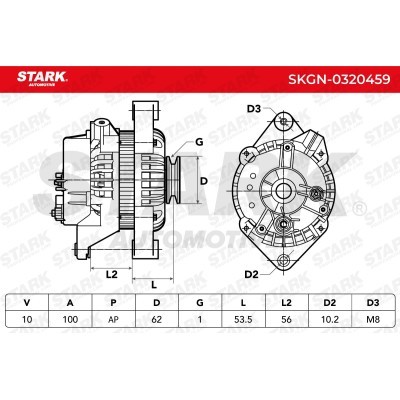 Alternator Stark SKGN-0320459 SKGN-0320459 - foto 6