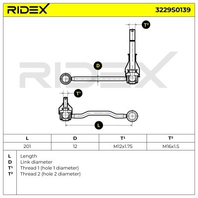 Łącznik Stabilizatora RIDEX 3229S0139 3229S0139 - foto 6