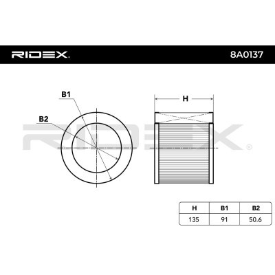 Filtr Powietrza RIDEX 8A0137 8A0137 - foto 3