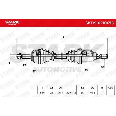 Półoś Napędowa Stark SKDS-0210675 SKDS-0210675 - foto 7