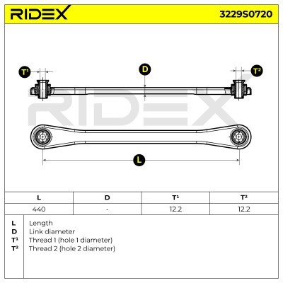 Łącznik Stabilizatora RIDEX 3229S0720 3229S0720 - foto 5