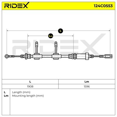 Linka Hamulca Ręcznego RIDEX 124C0553 124C0553 - foto 6
