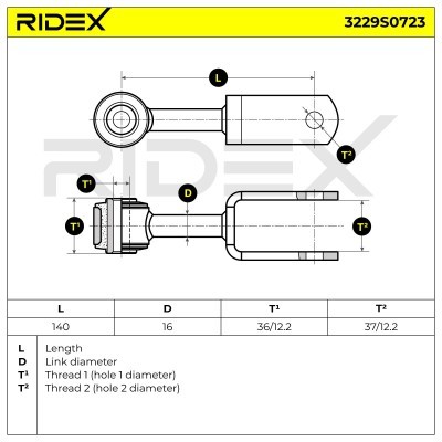Łącznik Stabilizatora RIDEX 3229S0723 3229S0723 - foto 5