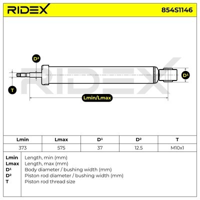 Amortyzator RIDEX 854S1146 854S1146 - foto 5