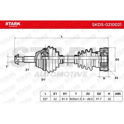 Półoś Napędowa Stark SKDS-0210021 SKDS-0210021 - foto 7