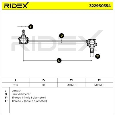 Łącznik Stabilizatora RIDEX 3229S0354 3229S0354 - foto 6