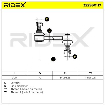 Łącznik Stabilizatora RIDEX 3229S0117 3229S0117 - foto 3