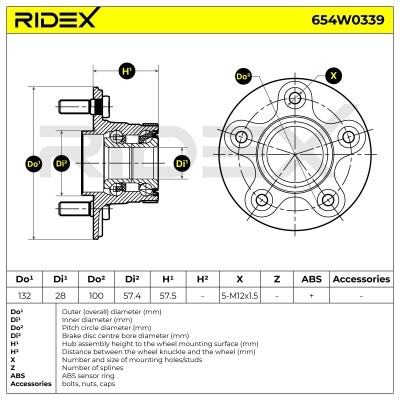 Łożysko Koła RIDEX 654W0339 654W0339 - foto 2