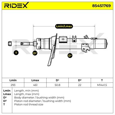 Amortyzator RIDEX 854S1769 854S1769 - foto 7