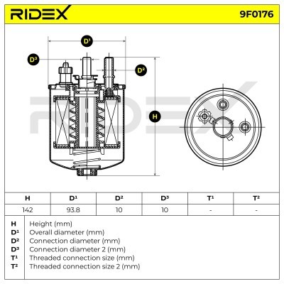 Filtr Paliwa RIDEX 9F0176 9F0176 - foto 6