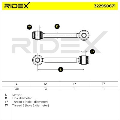 Łącznik Stabilizatora RIDEX 3229S0671 3229S0671 - foto 4