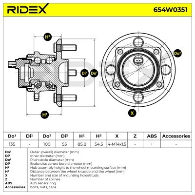 Łożysko Koła RIDEX 654W0351 654W0351 - foto 7