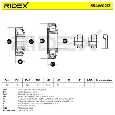 Łożysko Koła RIDEX 654W0213 654W0213 - foto 9