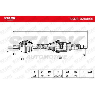 Półoś Napędowa Stark SKDS-0210866 SKDS-0210866 - foto 6