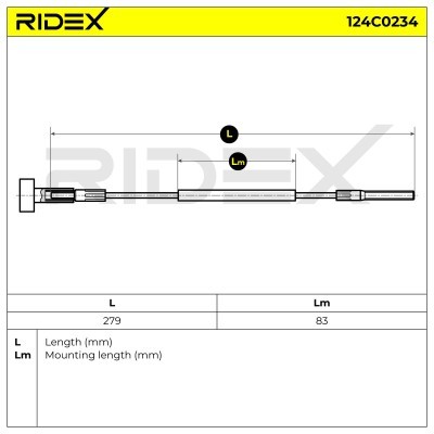 Linka Hamulca Ręcznego RIDEX 124C0234 124C0234 - foto 6