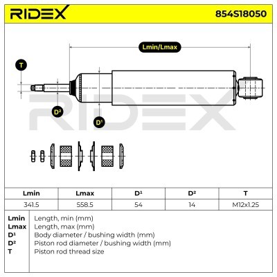 Amortyzator RIDEX 854S18050 854S18050 - foto 8