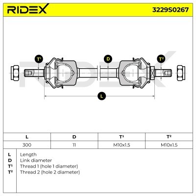 Łącznik Stabilizatora RIDEX 3229S0267 3229S0267 - foto 9