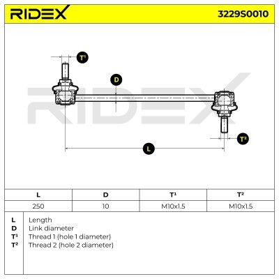 Łącznik Stabilizatora RIDEX 3229S0010 3229S0010 - foto 7
