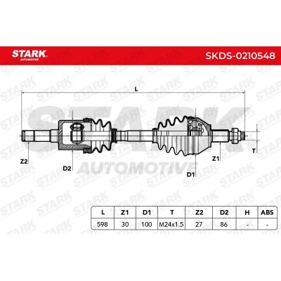 Półoś Napędowa Stark SKDS-0210548 SKDS-0210548 - foto 6