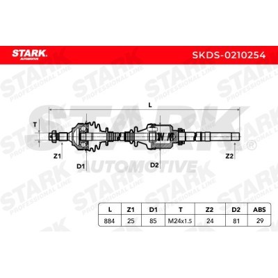 Półoś Napędowa Stark SKDS-0210254 SKDS-0210254 - foto 6