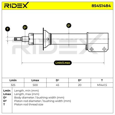 Amortyzator RIDEX 854S1484 854S1484 - foto 7
