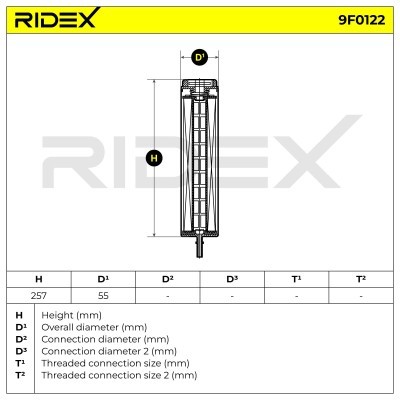 Filtr Paliwa RIDEX 9F0122 9F0122 - foto 7