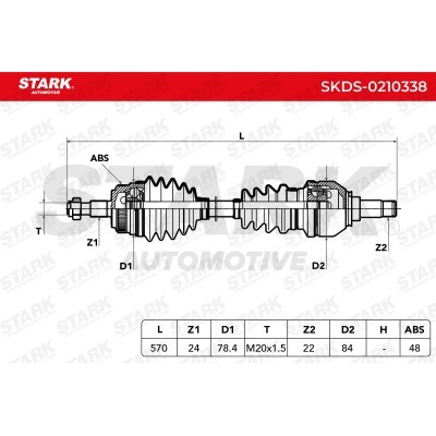 Półoś Napędowa Stark SKDS-0210338 SKDS-0210338 - foto 6