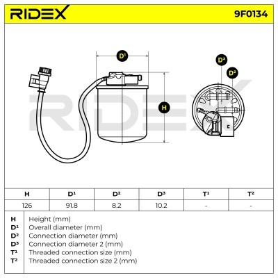Filtr Paliwa RIDEX 9F0134 9F0134 - foto 7