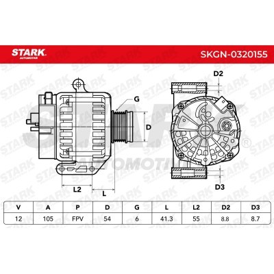 Alternator Stark SKGN-0320155 SKGN-0320155 - foto 5