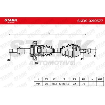 Półoś Napędowa Stark SKDS-0210377 SKDS-0210377 - foto 5