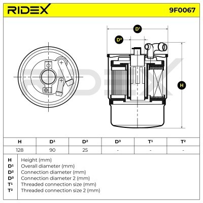 Filtr Paliwa RIDEX 9F0067 9F0067 - foto 4