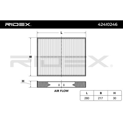 Filtr Kabinowy RIDEX 424I0246 424I0246 - foto 5