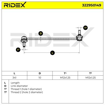 Łącznik Stabilizatora RIDEX 3229S0149 3229S0149 - foto 15