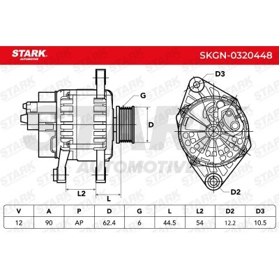 Alternator Stark SKGN-0320448 SKGN-0320448 - foto 5