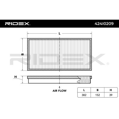 Filtr Kabinowy RIDEX 424I0209 424I0209 - foto 6