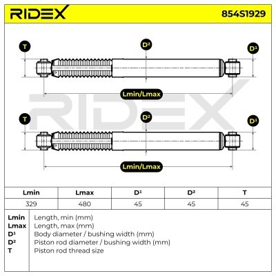 Amortyzator RIDEX 854S1929 854S1929 - foto 5