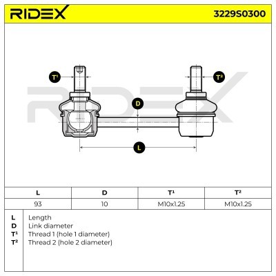 Łącznik Stabilizatora RIDEX 3229S0300 3229S0300 - foto 5