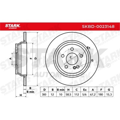 Tarcza hamulcowa Stark SKBD-0023148 SKBD-0023148 - foto 3