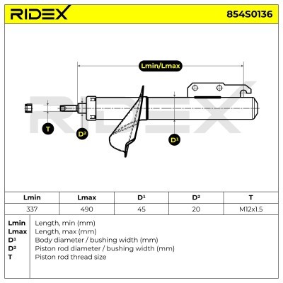 Amortyzator RIDEX 854S0136 854S0136 - foto 5