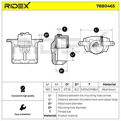 Zacisk Hamulcowy RIDEX 78B0465 78B0465 - foto 5