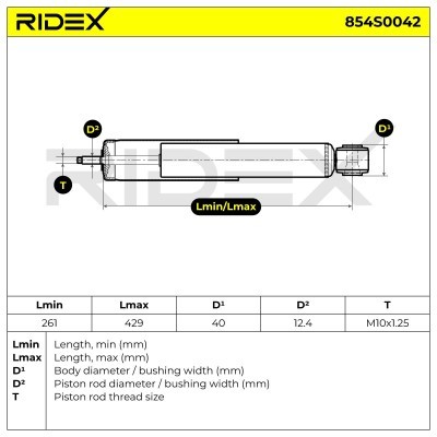 Amortyzator RIDEX 854S0042 854S0042 - foto 8