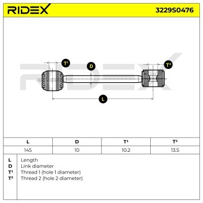 Łącznik Stabilizatora RIDEX 3229S0476 3229S0476 - foto 5