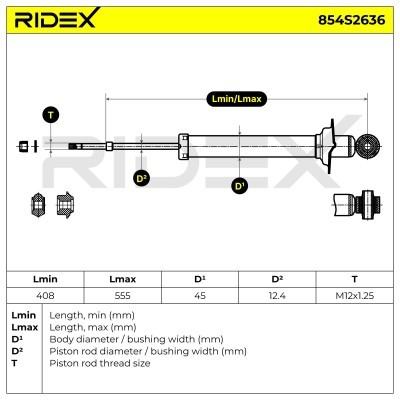 Amortyzator RIDEX 854S2636 854S2636 - foto 7