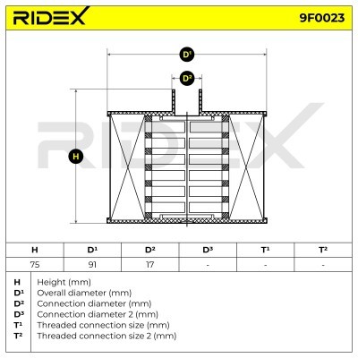 Filtr Paliwa RIDEX 9F0023 9F0023 - foto 4