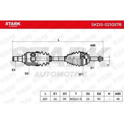 Półoś Napędowa Stark SKDS-0210578 SKDS-0210578 - foto 12