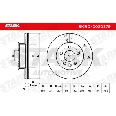 Tarcza hamulcowa Stark SKBD-0020279 SKBD-0020279 - foto 5