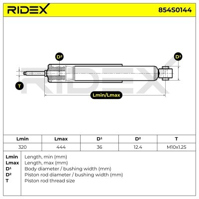 Amortyzator RIDEX 854S0144 854S0144 - foto 5